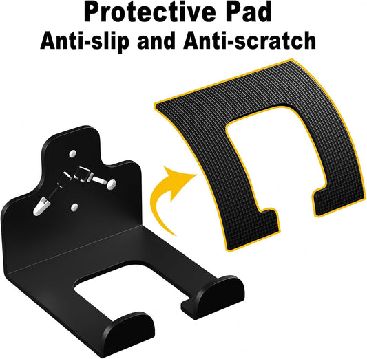 Garage Organization Storage Trimmer Rack, Garden Power Tool Hanger for Grass Trimmer, Hedge Trimmer, Garden Tools, Heavy Duty Weed Whackers Holder Wall Mounted Tool Organizer, 1 Pack